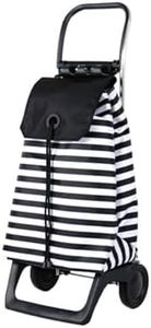 Rolser RS-105J RS-105J Shopping Cart, Baby Joy, Monotone, Marina, Black, 1.2 gal (36 L), Original Japanese Frame, Silent, Lightweight, Smooth Steps, Made in Spain