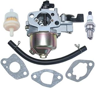 Mtanlo Carburetor Carb Kit For Honda HR215K1 HRB215K HRC215K1 HRM195 HRM215K Lawn Mower, Carburetor, Gasket, Fuel Filter, Fuel Line, Spark Plug.