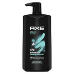 Axe Dual Action Body Wash for Long Lasting Freshness Apollo Sage & Cedarwood Men's Mositurizing Shower Gel with 100% Plant-based Prebiotics, No Parabens, Dermatologist tested 946 mL