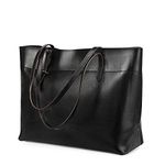 Kattee Vintage Genuine Leather Tote Shoulder Bag for Women Satchel Handbag with Top Handles