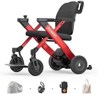 Electric Wheelchair for Adults, Foldable Motorized Transport Wheelchair Walker 3-in-1, 360W Motor, 265 lbs Capacity, Lightweight and Airline Approved