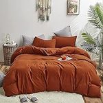 Houseri Burnt Orange Comforter Set 
