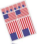 Biomar Labs® 10 x Vinyl Stickers Set Decals USA American National Flag Car Motorcycle Helmet D 39