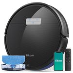 Tikom G8000 Pro Robot Vacuum and Mop Combo, 4500Pa Suction, 150Mins Max, Robotic Vacuum Cleaner with Self-Charging, Quiet, APP&Voice Control, Ideal for Carpet, Hard Floor, Black