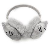 THE DDS STORE Fluffy Ear Muff for Women Plush Foldable Earmuffs Kids Winter Earmuffs Girls Boys Cold Weather Ear Warmer-1 Piece (Grey)