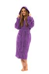 CICK Towelling Bath Robe Premium Quality Bathrobes for Women Highly Absorbent 100% Cotton Hooded Design Perfect for Men & Women in Loungewear and Gifts