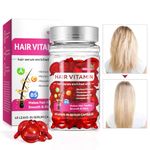 Hair Treatment Serum Capsule 40 pcs, Hair Vitamin Serum for Women & Men, No Rinse with Argan Macadamia Avocado Oils, Vitamins A C E Pro B5, Hair Treatment Oil for All Hair Types