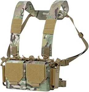 VISMIX Tactical Chest Rig, Adjustable&Detachable Molle Chest Rigs, Camo