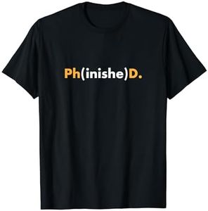 Funny PhD Graduation Shirt 2020 Grad Gift Phinished Tshirt T-Shirt