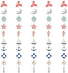 50 Pcs Ocean Themed Charms, Enamel Charms for Jewelry Making, Sea Animals and Nautical Necklace Charms Bracelet Charms Colorful Pendant Charms for Jewelry Making DIY Crafts