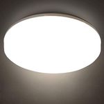 Bathroom Lights Ceiling,24W,4000K Natural White 29CM,Round Indoor Flush Mount Ceiling Lamp for Bedroom Bathroom Kitchen Hallway Office Stairwell