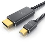 Primewire - MiniDP to HDMI 2.0 – 1m - 4K – 3840 x 2160 @ 60 Hz – Mini Display Port to HDMI Thunderbolt 1 and 2 – gold plated contacts – audio and video transmission – anthracite