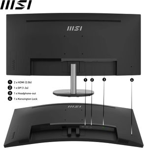MSI 34" Curved Monitor – PRO MP341CQ Ultra-Wide Display