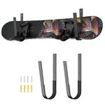 OutdoorMaster 1-Pair Snowboard Display Rack, Aluminum Snowboard Rack Wall Mount Storage for Room, Garage