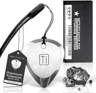 GPCA - Titanium Guitar Pick, All-Around Pick for Guitar, Bass and More, Unique Ukulele Picks with Silicone Strap, Must-Have Guitar Accessories, Gift for Musicians and Music Lovers