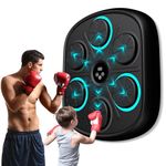 UPIKIT 2024 New Model Smart Music Boxing Machine for Adults and Kids, Bluetooth Training Machine with LED Electronic Wall Mounted, Home Indoor Workout Equipment with Premium Boxing Gloves ordinary