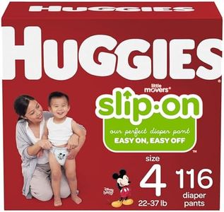 Huggies Little Movers Slip-On Diaper Pants, Size 4, 116 Count