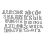 Metal Capital 26 Alphabet Cutting Dies, Lowercase 26 Letters Alphabet Die Cuts for Card Making Stencil Embossing Tool Scrapbooking DIY Etched Craft Dies