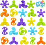 SCIONE 50 Pcs Mini Fidget Spinners Sensory Fidget Toys Party Bag Fillers for Kids Adults Stress Relief Hand Spinner