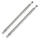 2pcs Telescopic Antenna 7 Sections Telescopic 76cm AM FM Antenna Portable Radio Antenna Replacement for Radio,Portable Radio Antenna,For FM/VHF/UHF Stereo DVB-T Reception