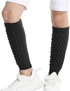 Topeter Kids Shin Guard Sleeves, Soccer Protective Gear for Boys and Girls, Support for Shin Splint for Boxing, Kickboxing, MTB 1 Pair YS