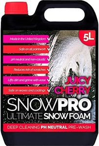 SnowPro Snow Foam Shampoo Car Wash 5L Soap pH Neutral Vehicle Cleaning Detailing Pre Wash Cherry Fragrance