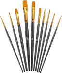 Paint Brush Set, 10Pcs Paint Brushe