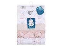 Gerber - 4pk Flannel Receiving Blanket - Girl