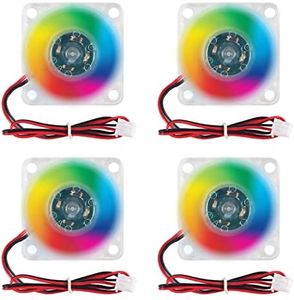 4Pcs 3010 Fan 30mm 30x30x10mm RGB Fan Color Led DC 24V 3010 DC Cooler Hydraulic Bearing Brushless Cooling 30x10mm 2PIN