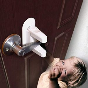 Door Lever Lock,Fabselection Child Proof Lever Door Handle - 2pcs