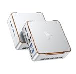 NiPoGi P2 Mini PC AMD Ryzen 4300U (4C/4T,up to 3.7GHz) Mini PC Windows 11 Pro 16GB RAM+512GB SSD Mini Computer Desktop Mini Computer 4K Triple Display/HDMI+DP+USB-C/WiFi/BT for Home/Business/School