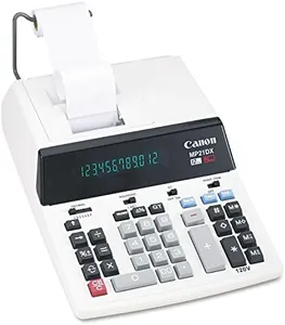 Canon MP21DX Desktop 12-Digit 2-Color Printing Calculator, Black/Red Print