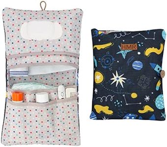 HAMUR Baby Diaper Bag Organizer – Travel-Friendly, Compact & Foldable | Stroller Pouch for Newborn Essentials – Must-Have for Boys & Girls (Space)