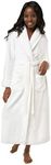 Turquaz Plush Robes For Women, Soft Warm Fleece Bathrobe for Women, Long Comfy Women's Robe