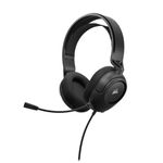 Corsair HS35 SURROUND v2 (Universal 3.5mm connectivity with PC, XBOX, PS,50mm audio drivers, Stress-free floating headband,Flexible omni-directional microphone,On-ear volume controls), Carbon