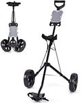 Tangkula Golf Push Pull Cart, Light