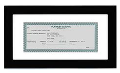 Americanflat 5x10 Business License Frame in Black with Shatter Resistant Glass for Wall and Tabletop