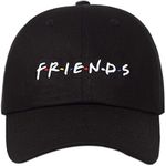 MAGIC Unisex Friend Letter Embroidered Hip Hop Cool Hats Adjustable Baseball Cap (Black)