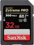 SanDisk 32GB Extreme PRO SDHC UHS-II Memory Card - C10, U3, V90, 8K, 4K, Full HD Video, SD Card - SDSDXDK-032G-GN4IN