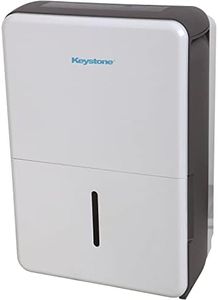 Keystone Energy Star 50-Pint Portable Dehumidifier for Basement, Garage, Living Room, and Extra Large Rooms up to 4,500 Sq.Ft., Quiet Dehumidifier for Home with Auto-Shutoff, Timer, and LED Display