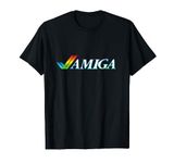 Amiga Tick White Rainbow Style Retro Computer T-Shirt