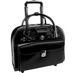 McKlein Edgebrook 15.6" Wheeled Ladies' Laptop Case, Briefcase, 43 cm, Black