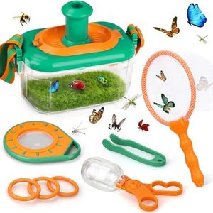 TOY Life Bug Catcher Kit for Kids - Bug Catching Kit with Butterfly Net, Critter Keeper, Magnifying Glass, Insect Catcher - Butterfly Kit - Bug Toys Kids Explorer Kit - Bug Kit for Kids 3 4 5 6 7 8