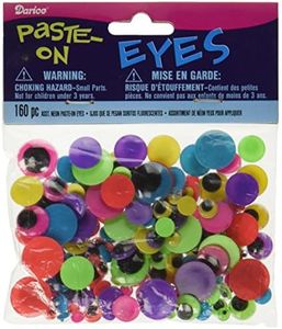 Coller sur les yeux assortis tailles 160/Pkg-Neon blanc