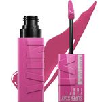 Maybelline New York Super Stay Vinyl Ink Longwear No-Budge Liquid Lipcolor, Highly Pigmented Color and Instant Shine, Edgy, 4.2ml