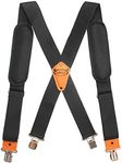 Tool Belt Suspenders Tool Harness for Heavy Duty Work ，Movable shoulder Pads, Quick Clip Suit for CLC, Husky,Dewalt Tool Belt (Black)