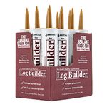 Sashco Log Builder Acrylic Latex Chinking Caulk, 30 oz Cartridge, Tan (Pack of 10)