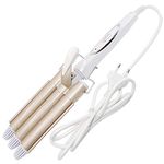 UP Professional Hair Curling Iron Ceramic Triple Barrel Curler, Multicolour