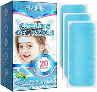 20 Sheets Fever Patches for Kids - Hot Weather Cooling Gel Patches for Adults - Headache Patches - Forehead Fever Cool Pads - Cooling & Pain Relief