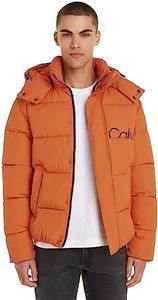 Calvin Klein Jeans Homme Blouson Essentials Non Down Logo Hiver, Orange (Burnt Clay), L